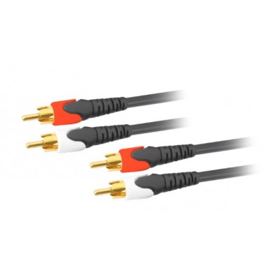MX 2 RCA To MX 2 RCA Cord Super Deluxe Gold Plated 10 Meters (MX-221D) - 10 Pieces Pack