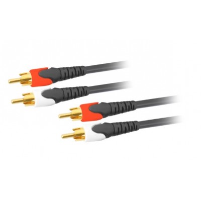 MX 2 RCA To MX 2 RCA Cord Super Deluxe Gold Plated 3 Meters (MX-221C) MX 2 RCA To MX 2 RCA Cord Super Deluxe Gold Plated 3 Meters (MX-221C)