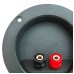 MX 2 Way Army Type Binding Post Speaker Terminal Round 105mm x 72mm (MX-823) - 12 Pieces Pack