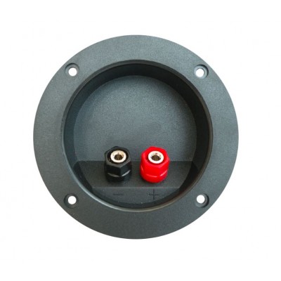 MX 2 Way Army Type Binding Post Speaker Terminal Round 105mm x 72mm (MX-823) - 12 Pieces Pack