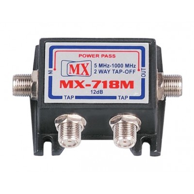 MX 2 Way Tap Off with Power Pass Gold Plated Contact (MX-718M) - 10 Pieces Pack