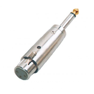 MX 3 Pin MIC Female Extension Socket XLR To MX 6.35mm P-38 Mono Male Plug Connector (MX-1019) MX 3 Pin MIC Female Extension Socket XLR To MX 6.35mm P-38 Mono Male Plug Connector (MX-1019)