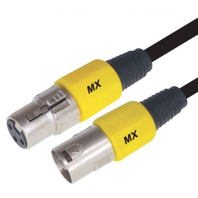 MX 3 Pin MIC XLR Male Plug To 3 Pin XLR Female Socket Cord 1.5 Meter (MX-3741) MX 3 Pin MIC XLR Male Plug To 3 Pin XLR Female Socket Cord 1.5 Meter (MX-3741)
