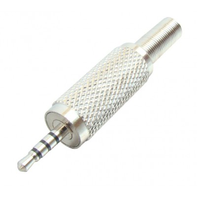MX 4 Pole EP Stereo Male Connector 2.5mm Full Metal with Spring (MX-2899) MX 4 Pole EP Stereo Male Connector 2.5mm Full Metal with Spring (MX-2899)