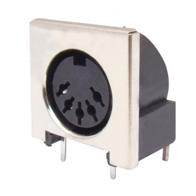 MX 5 Pin DIN Female Connector PCB Mounting With Shielding (MX-445A) MX 5 Pin DIN Female Connector PCB Mounting With Shielding (MX-445A)