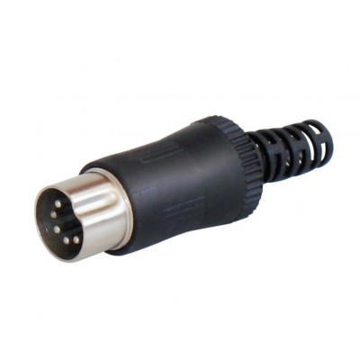 MX 5 Pin DIN Male Connector Copper Plated Plug (MX-108) - 100 Pieces Pack MX 5 Pin DIN Male Connector Copper Plated Plug (MX-108) - 100 Pieces Pack