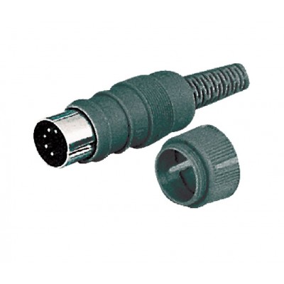MX 5 Pin DIN Male Plug 60 Degree Industrial with Locking System (MX-762) MX 5 Pin DIN Male Plug 60 Degree Industrial with Locking System (MX-762)