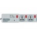 MX 6 Outlet Universal Power Strip 5 Amp with Individual Switch 10 Meter (MX-983F) - 10 Pieces Pack