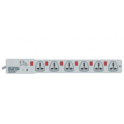 MX 6 Outlet Universal Power Strip 5 Amp with Individual Switch 5 Meter (MX-983F) - 10 Pieces Pack MX 6 Outlet Universal Power Strip 5 Amp with Individual Switch 5 Meter (MX-983F) - 10 Pieces Pack