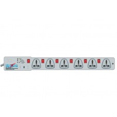 MX 6 Outlet Universal Spike Protector 5 Amp with Individual Switch 1.5 Meter (MX-983B)