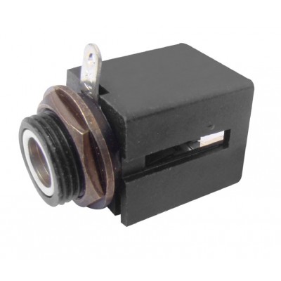 MX 6.35mm P-38 Mono Female Socket Connector Box Type Plastic (MX-70A) MX 6.35mm P-38 Mono Female Socket Connector Box Type Plastic (MX-70A)