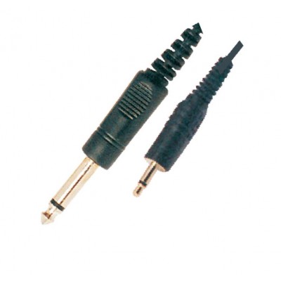 MX 6.35mm P-38 Mono Male Plug To MX EP Male Plug 3.5mm Cord 1.5 Meter (MX-640) - 25 Pieces Pack MX 6.35mm P-38 Mono Male Plug To MX EP Male Plug 3.5mm Cord 1.5 Meter (MX-640) - 25 Pieces Pack