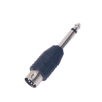 MX 6.35mm P-38 Mono Male To MX 5 Pin Din Male Plug Connector (MX-715) - 25 Pieces Pack MX 6.35mm P-38 Mono Male To MX 5 Pin Din Male Plug Connector (MX-715) - 25 Pieces Pack