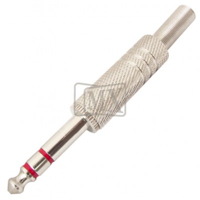 MX 6.35mm P-38 Stereo Male Connector Full Metal With Spring Copper Plated (MX-75) MX 6.35mm P-38 Stereo Male Connector Full Metal With Spring Copper Plated (MX-75)