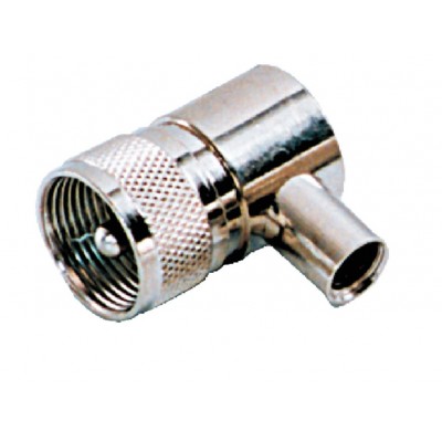 MX AKAI Male Plug Connector Right Angle For RG-213 U Cable (MX-911) - 10 Pieces Pack