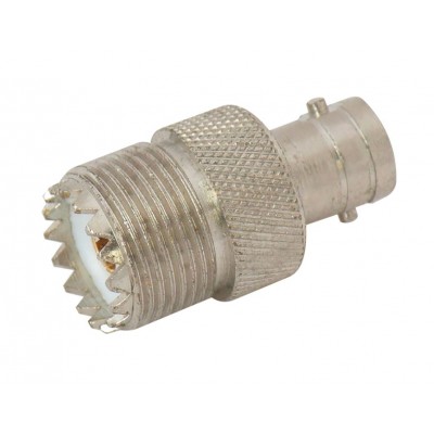 MX BNC Female Socket To MX UHF Female Connector with Teflon Pin Gold Plated (MX-292) - 10 Pieces Pack