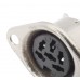 MX DIN Female Connector Metal 6 Pin Socket (MX-125) - 100 Pieces Pack