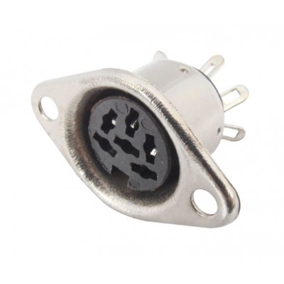 MX DIN Female Connector Metal 8 Pin Socket (MX-126) MX DIN Female Connector Metal 8 Pin Socket (MX-126)
