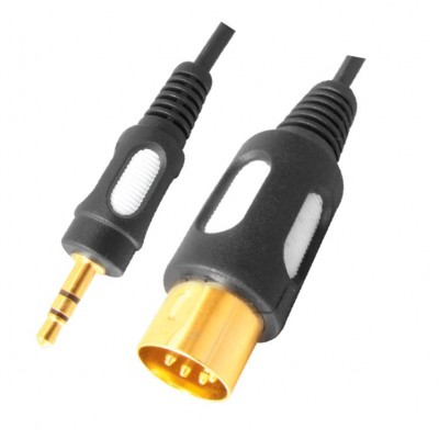 MX EP Stereo Male Plug 3.5mm To MX 5 Pin DIN Male Plug Cord Gold Plated 1.5 Meter (MX-2976) MX EP Stereo Male Plug 3.5mm To MX 5 Pin DIN Male Plug Cord Gold Plated 1.5 Meter (MX-2976)