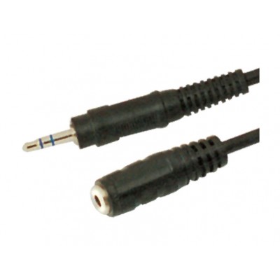 MX EP Stereo Male Plug 3.5mm To MX EP Stereo Female Socket 3.5mm Cord 5 Meter (MX-605A) - 10 Pieces Pack