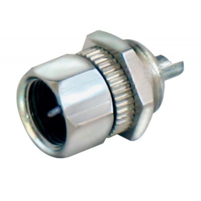 MX F Type Male Connector Chassis Mounting (MX-502) - 100 Pieces Pack MX F Type Male Connector Chassis Mounting (MX-502) - 100 Pieces Pack