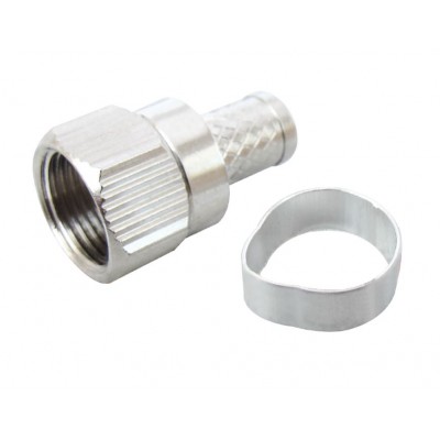 MX 'F' Type Male Connector with Ring Big F-5 (MX-263) - 400 Pieces Pack