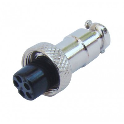 MX M12 MIC Female Socket Connector 3 Pin Plug (MX-2837A) MX M12 MIC Female Socket Connector 3 Pin Plug (MX-2837A)