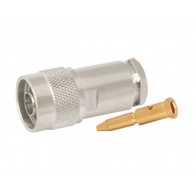 MX N Male Connector For RG-58 Pin Gold Plated (MX-418A) - 10 Pieces Pack MX N Male Connector For RG-58 Pin Gold Plated (MX-418A) - 10 Pieces Pack