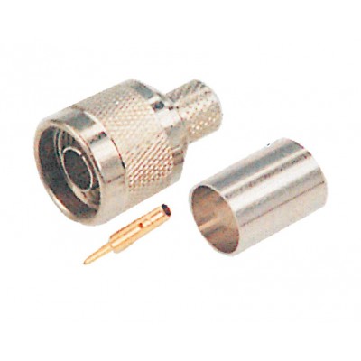 MX N Male Plug Connector Crimping Type For MX RG-6 Cable (MX-805) - 25 Pieces Pack