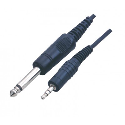 MX P-38 Mono Male Plug To MX EP Stereo Male Plug 3.5mm Cord 5 Meter (MX-2570B) MX P-38 Mono Male Plug To MX EP Stereo Male Plug 3.5mm Cord 5 Meter (MX-2570B)