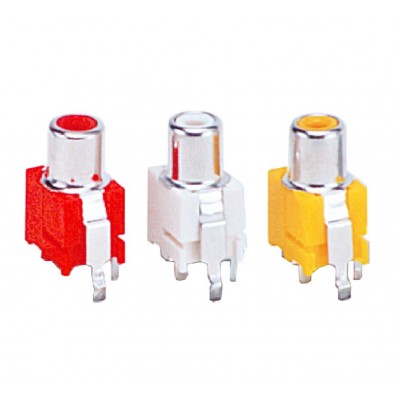 MX RCA Female Socket Connector PCB Mounting Vertical (MX-1249)