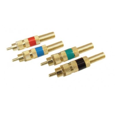 MX RCA Male Connector Full Metal with Spring Gold Plated (MX-219) - 25 Pieces Pack MX RCA Male Connector Full Metal with Spring Gold Plated (MX-219) - 25 Pieces Pack