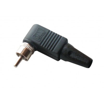 MX RCA Male Connector Right Angle (MX-157A) MX RCA Male Connector Right Angle (MX-157A)