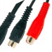 MX RCA Male Plug To MX 2 RCA Female Cord 1.5 Meter (MX-1060) - 10 Pieces Pack