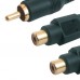 MX RCA Male Plug To MX 2 RCA Female Socket Cord High Resolution OFC Cable 0.25 Meter (MX-837M)