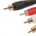 MX RCA Male Plug To MX 3 RCA Male Plug Cord 1.5 Meter (MX-712) - 10 Pieces Pack MX RCA Male Plug To MX 3 RCA Male Plug Cord 1.5 Meter (MX-712) - 10 Pieces Pack