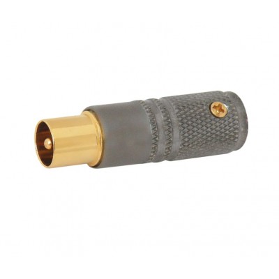 MX RF Male Connector Full Metal with Locking Screw Gold Plated Heavy Duty (MX-486) - 25 Pieces Pack
