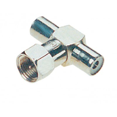 MX T Connector 2 RCA Female Socket To MX 1 F Male Plug Connector (MX-546) - 25 Pieces Pack