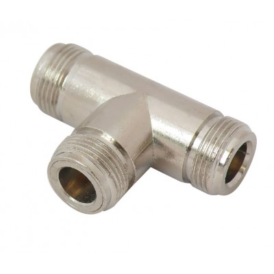 MX T Type Connector To MX 3 N Female Connector Pin Gold Plated (MX-420) - 10 Pieces Pack
