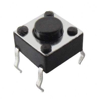 MX Tact Switch 6mm SPST Knob Height 1mm (MX-301) MX Tact Switch 6mm SPST Knob Height 1mm (MX-301)