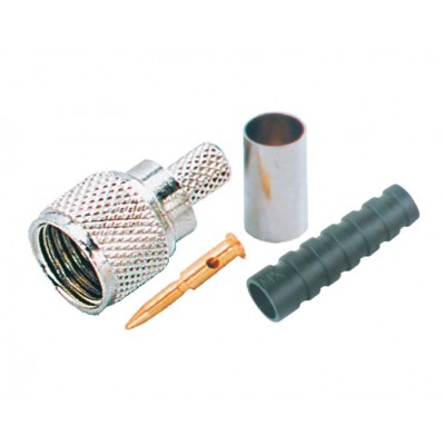 MX UHF Mini Male Connector Crimping Type For RG-58 U Cable (MX-912) - 10 Pieces Pack MX UHF Mini Male Connector Crimping Type For RG-58 U Cable (MX-912) - 10 Pieces Pack
