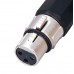 MX XLR 3 Pin Micro Phone Extension Female Socket Connector Fancy Type (MX-860)
