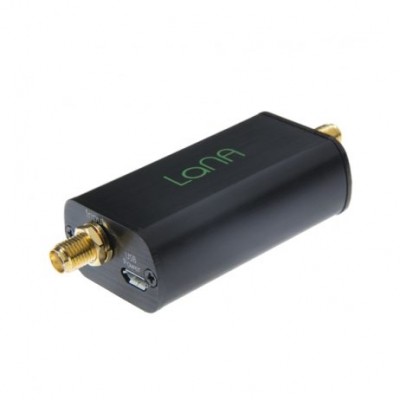 Nooelec LaNA Wideband Ultra Low-Noise Amplifier (LNA) Module w/ Enclosure & Accessories. 20MHz-4GHz Capability w/ Bias-Tee, USB & DC Power Options Nooelec LaNA Wideband Ultra Low-Noise Amplifier (LNA) Module w/ Enclosure & Accessories. 20MHz-4GHz Capability w/ Bias-Tee, USB & DC Power Options