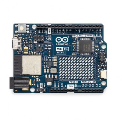Official Arduino UNO EK R4 WiFi Made in India, Renesas RA4M1 / ESP32-S3 Wi-Fi, Bluetooth, USB-C, CAN, DAC, OP AMP, Qwiic Connector, 128 LED Matrix