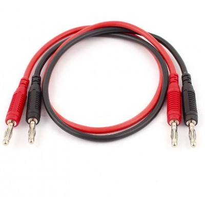 Patch Cord - 2mm - Red-Black-Pair - 1m (Length)