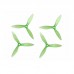 5149(5.1X4.9) Tri Blade Flash Propellers 2CW+2CCW-Transparent Green