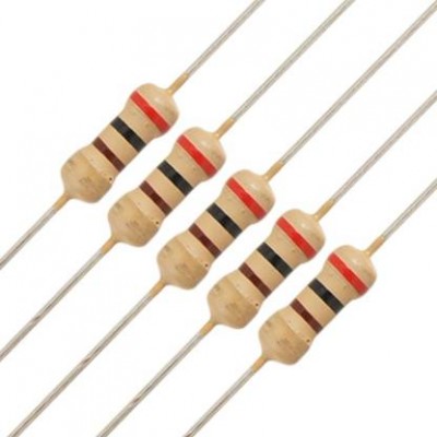 8.2K ohm Resistor - 1/4 Watt - 5 Pieces Pack 8.2K ohm Resistor - 1/4 Watt - 5 Pieces Pack