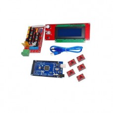 RAMPS 1.4 3D Printer Controller+Mega2560 with Cable compatible with Arduino +5Pcs A4988 Driver With Heat Sink+LCD 2004 Display Kit