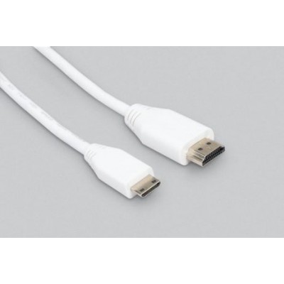 Raspberry PI official Mini HDMI to Std HDMI Cable 1m white