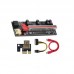 Red 009SPLUS PCI-E Riser Extender, 1X to 16X, Graphics Card, PCIE Extension Cable Adapter Single Interface